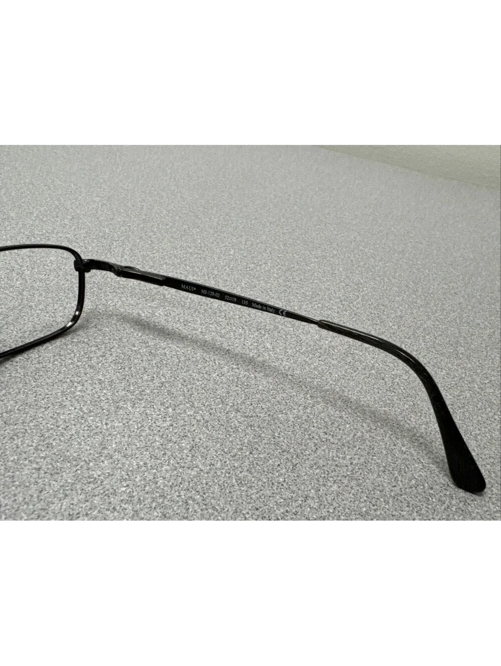 Maui Jim Beachcomber MJ-129-02 Black Sunglasses FRAMES ONLY 52[]19-135 NO LENSES